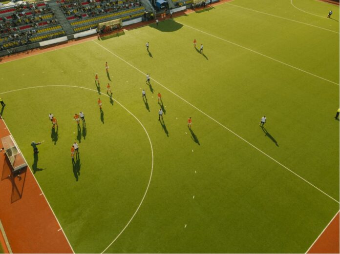 Straight Lines on a Football Pitch